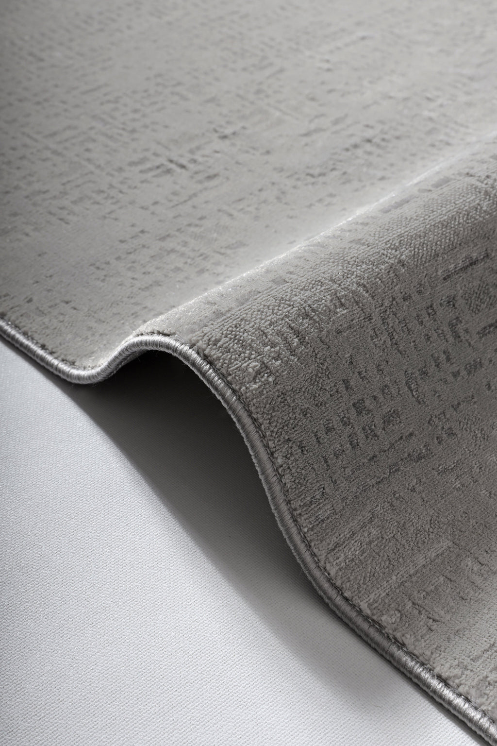 LOTUS C22-GRİ Sentetik Bambu Parlak Saten Salon Koridor Mutfak Halısı-910