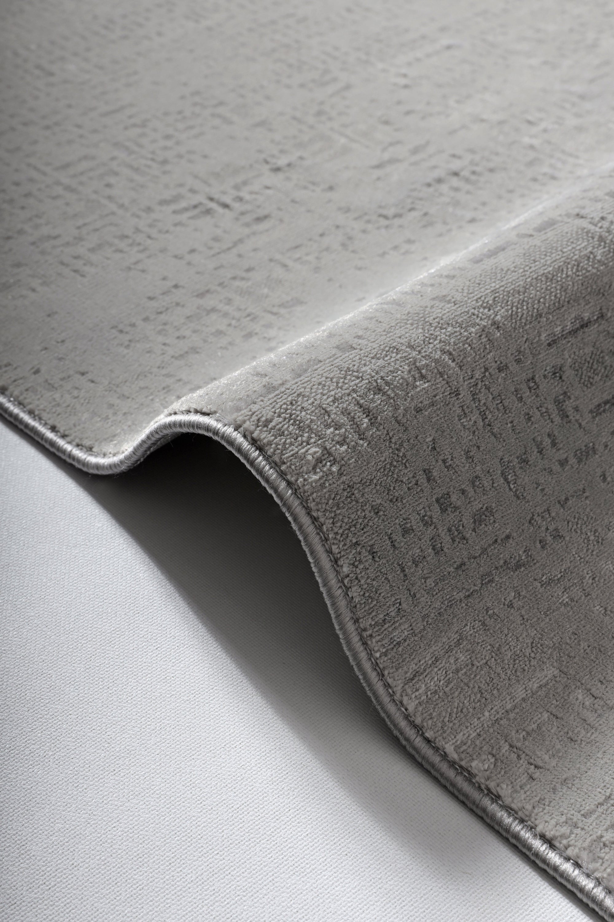 LOTUS C22-GRİ Sentetik Bambu Parlak Saten Salon Koridor Mutfak Halısı-910