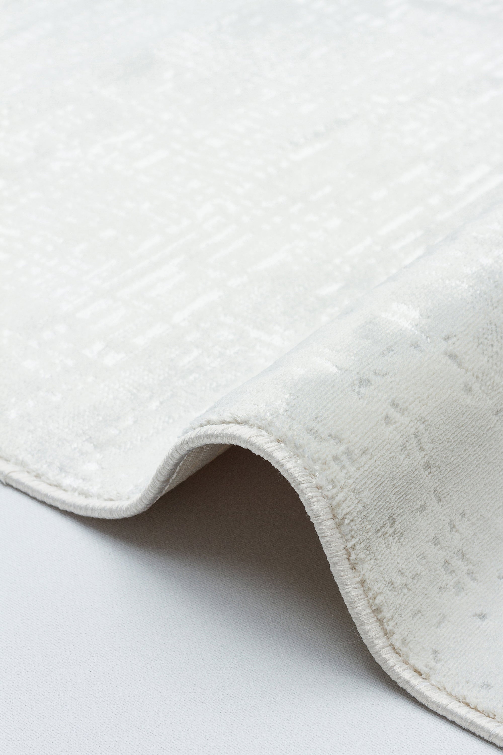 LOTUS C25-KREM Sentetik Bambu Parlak Saten Salon Koridor Mutfak Halısı-910