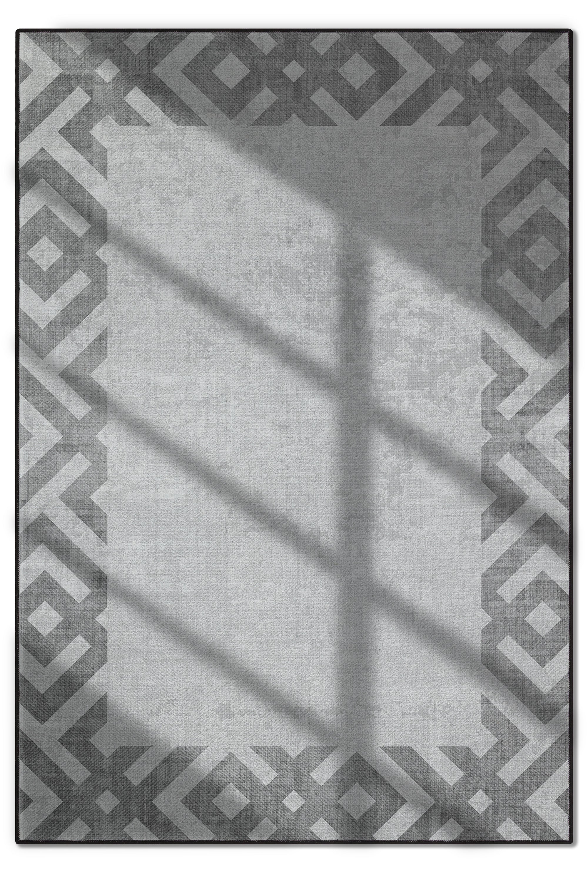 Arte M136-00 Modern Geometrik Desenli Dekoratif Dokuma Halı
