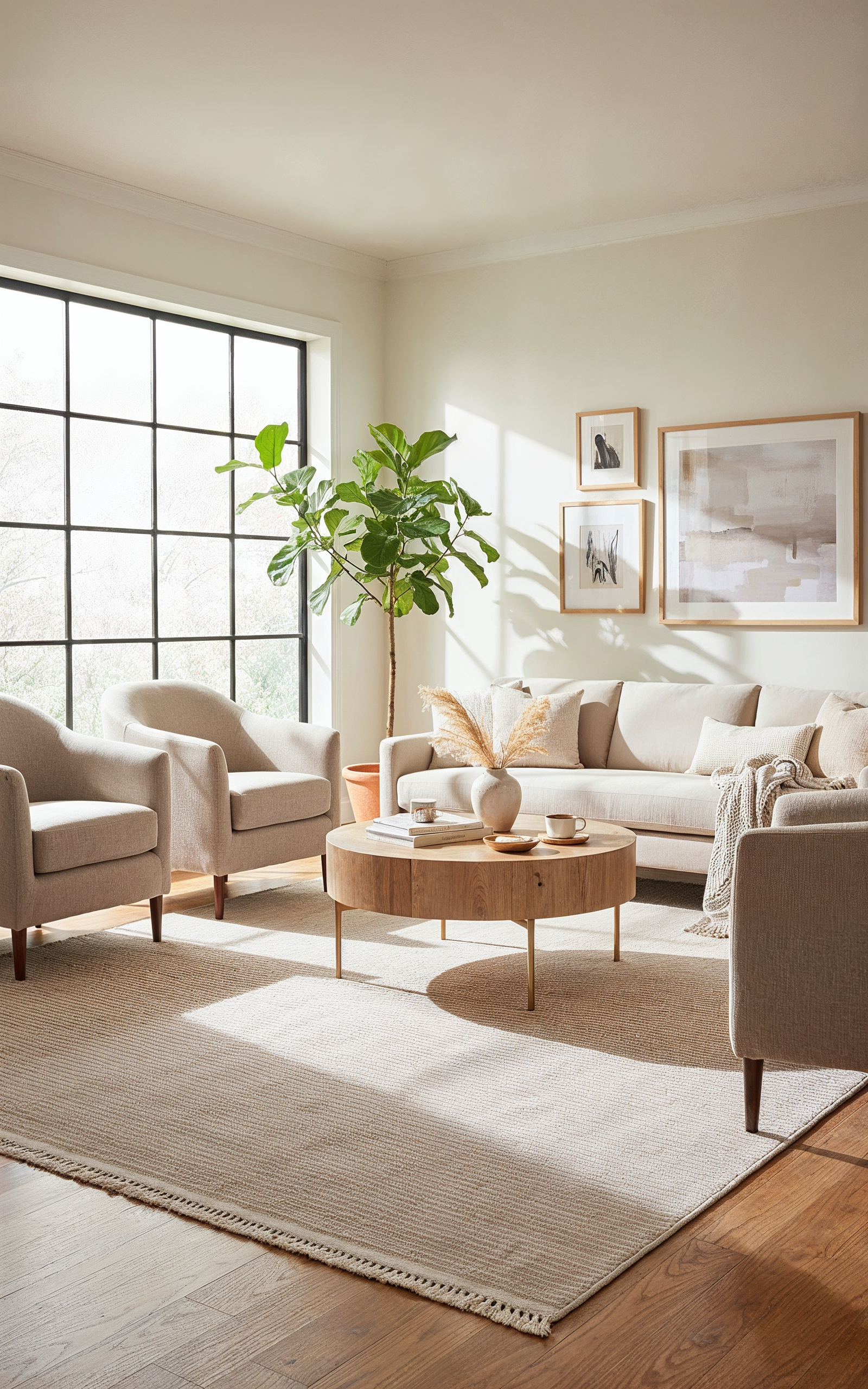 MODENA T-MO02 BEJ  Sık Bukle Dokuma Yumuşak Salon Koridor Mutfak Halısı