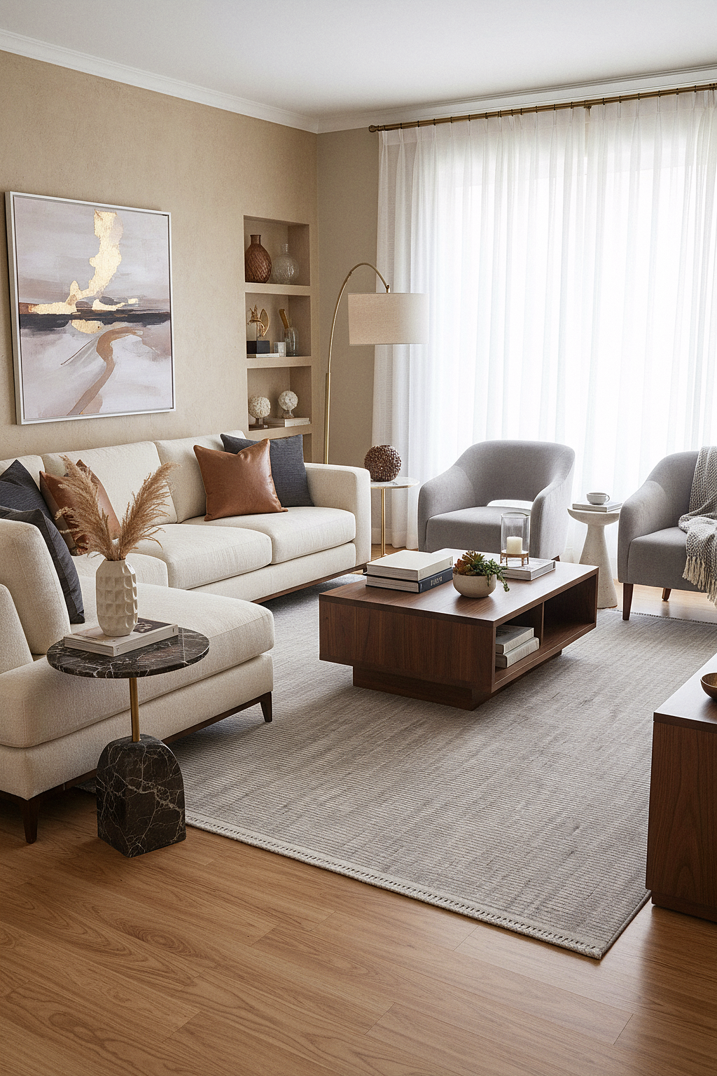 MODENA T-MO03 GRİ  Sık Bukle Dokuma Yumuşak Salon Koridor Mutfak Halısı