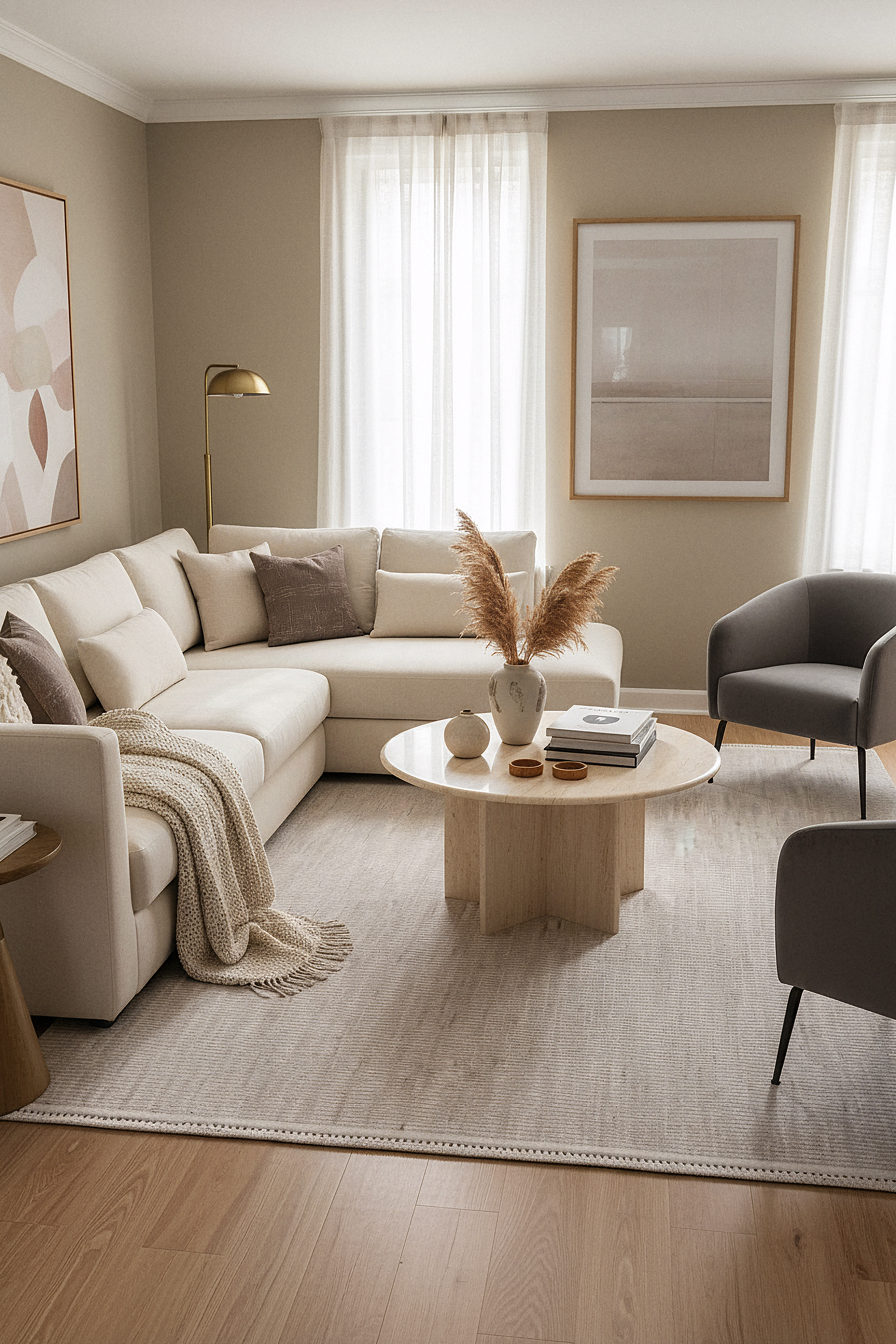 MODENA T-MO03 GRİ  Sık Bukle Dokuma Yumuşak Salon Koridor Mutfak Halısı