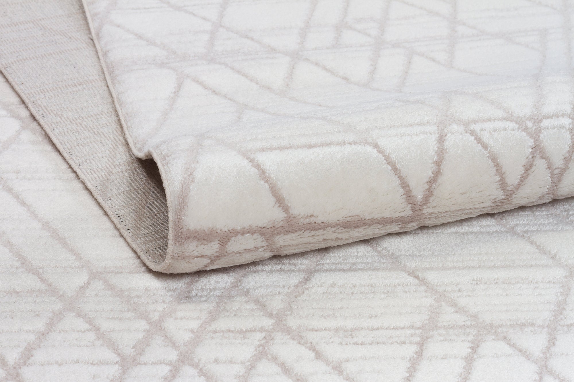 VERONA T-NR02 KREM Yumuşak Sık Pamuk Dokuma Taban Salon Koridor Mutfak Halısı