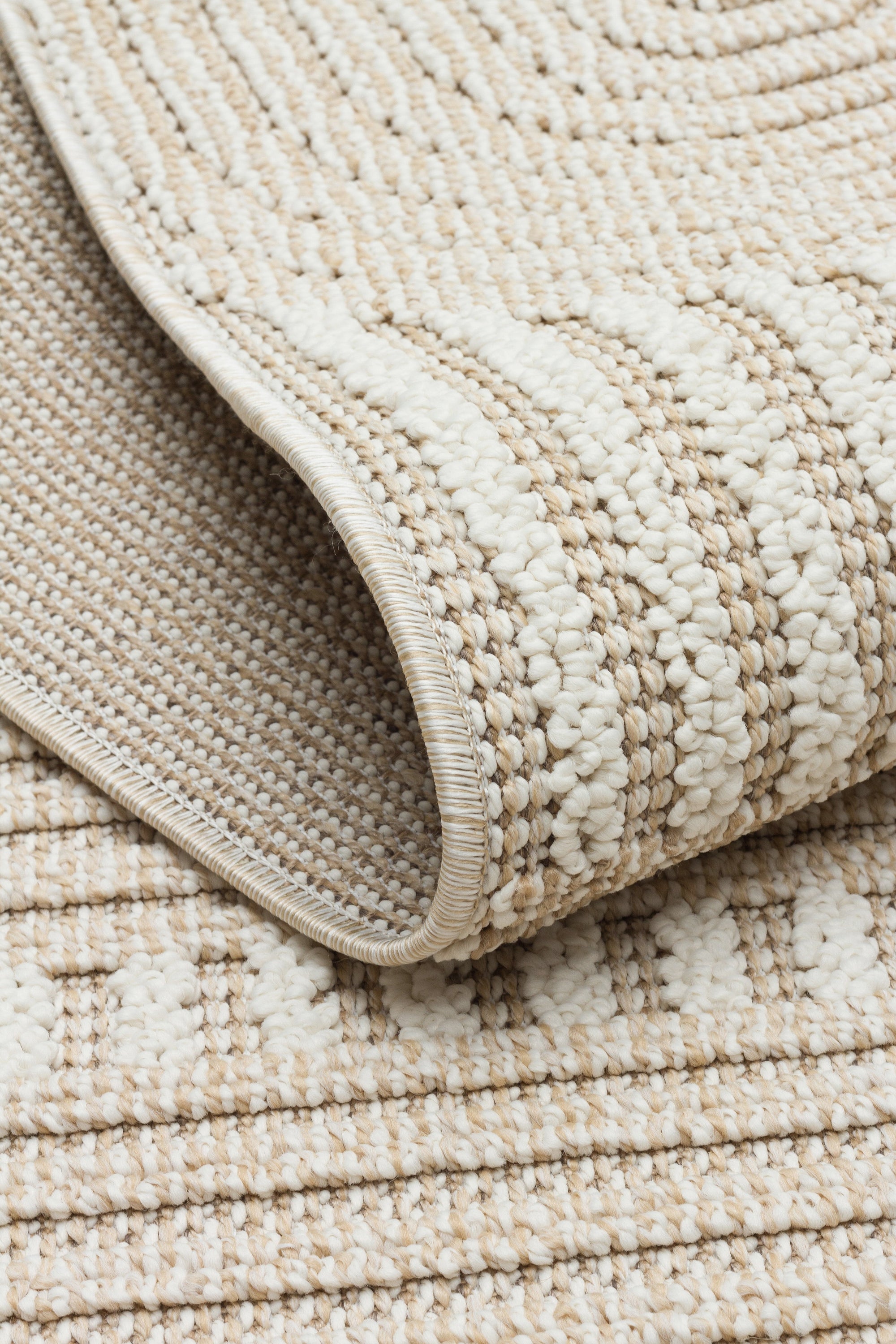 OSLO T-04 KAHVE Yumuşak Bukle (Loop) Dokuma Geometrik Desenli Salon Mutfak Koridor Halısı