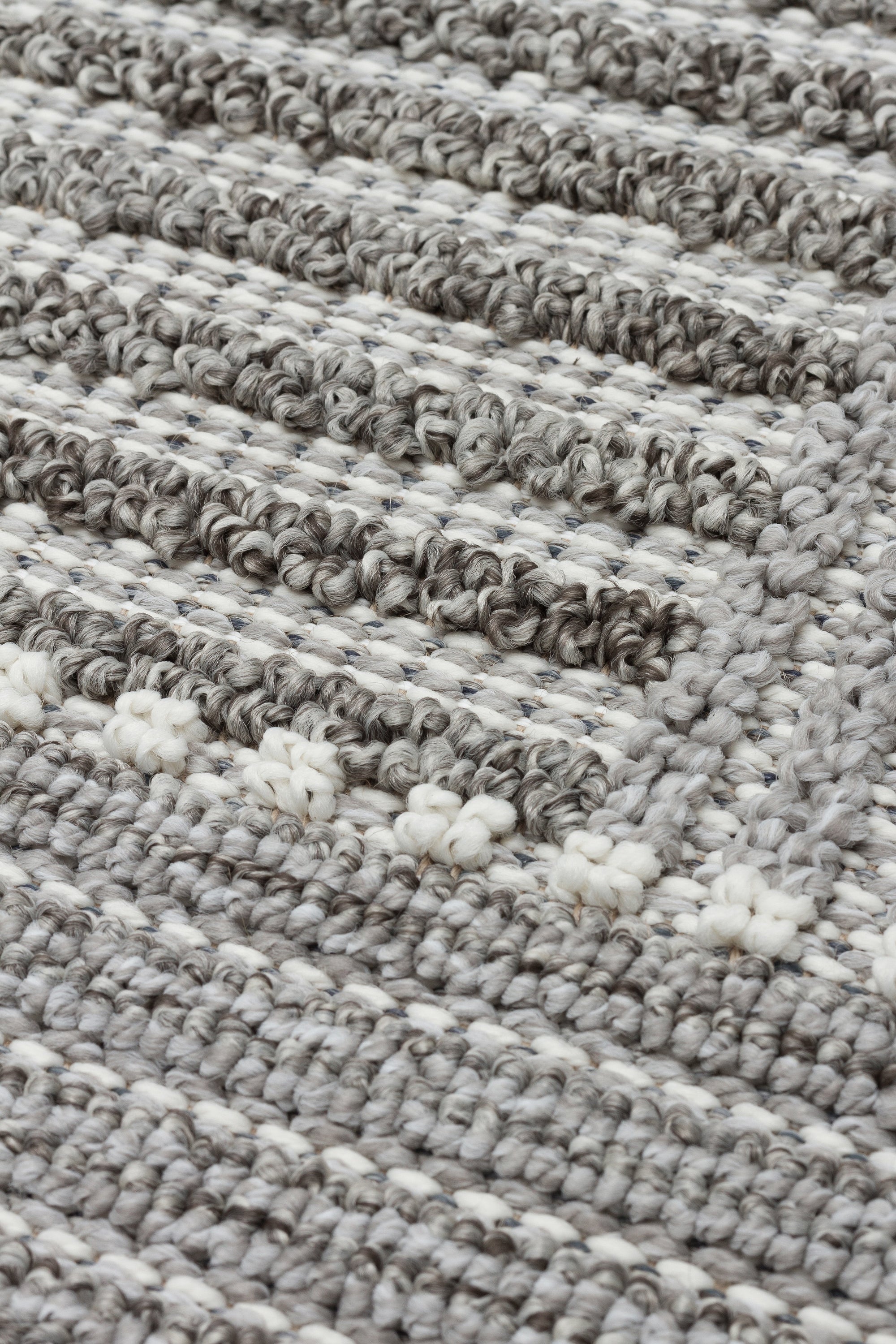 OSLO T-03 GRİ Yumuşak Bukle (Loop) Dokuma Geometrik Desenli Salon Mutfak Koridor Halısı