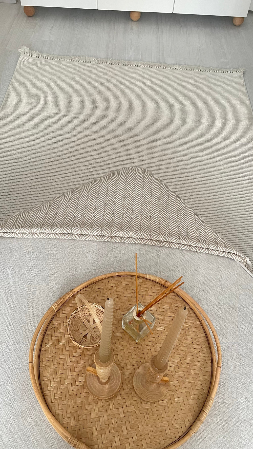 PALMAS-5018T-KREM Yumuşak Bukle (Loop) Dokuma Salon Mutfak Koridor Halısı