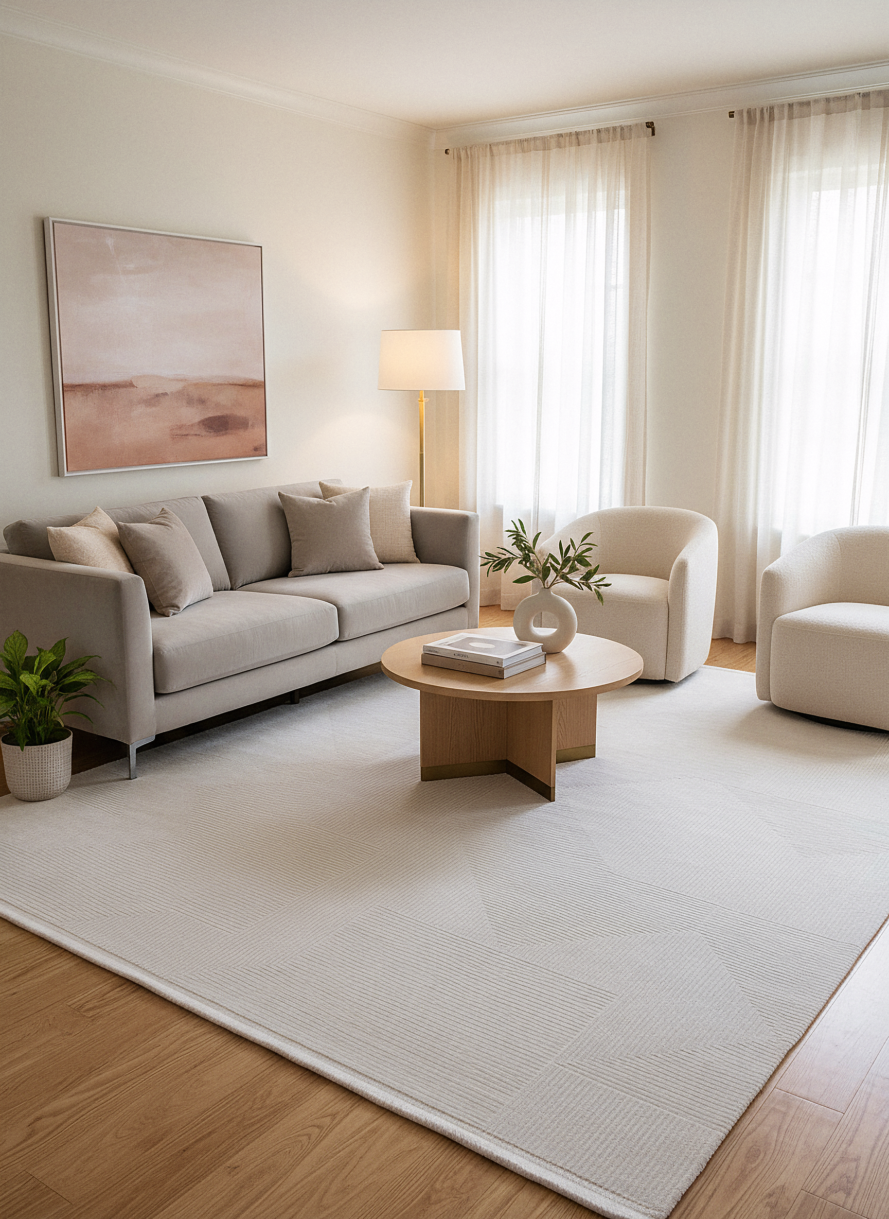 PRATO T-PR02 GRİ Akrilik Viskon Sık Dokuma Salon Koridor Mutfak Halısı