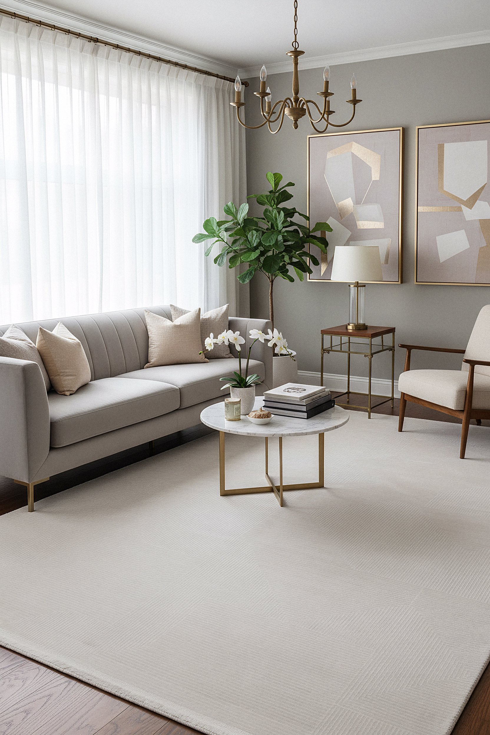 PRATO T-PR03 GRİ Akrilik Viskon Sık Dokuma Salon Koridor Mutfak Halısı