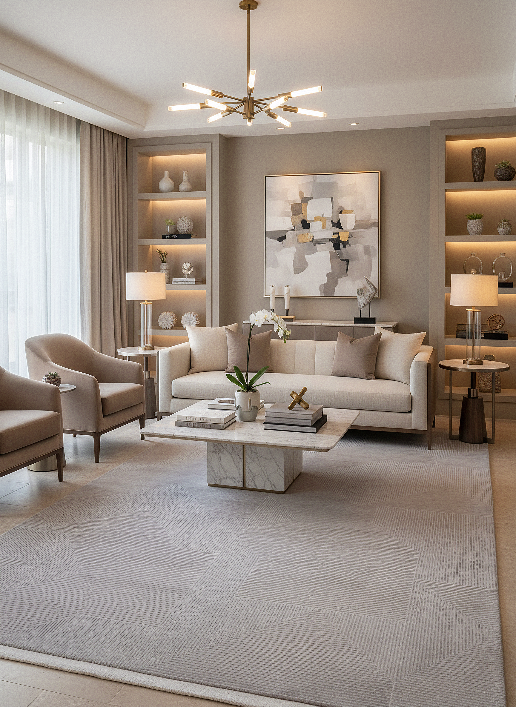 PRATO T-PR04 GRİ Akrilik Viskon Sık Dokuma Salon Koridor Mutfak Halısı