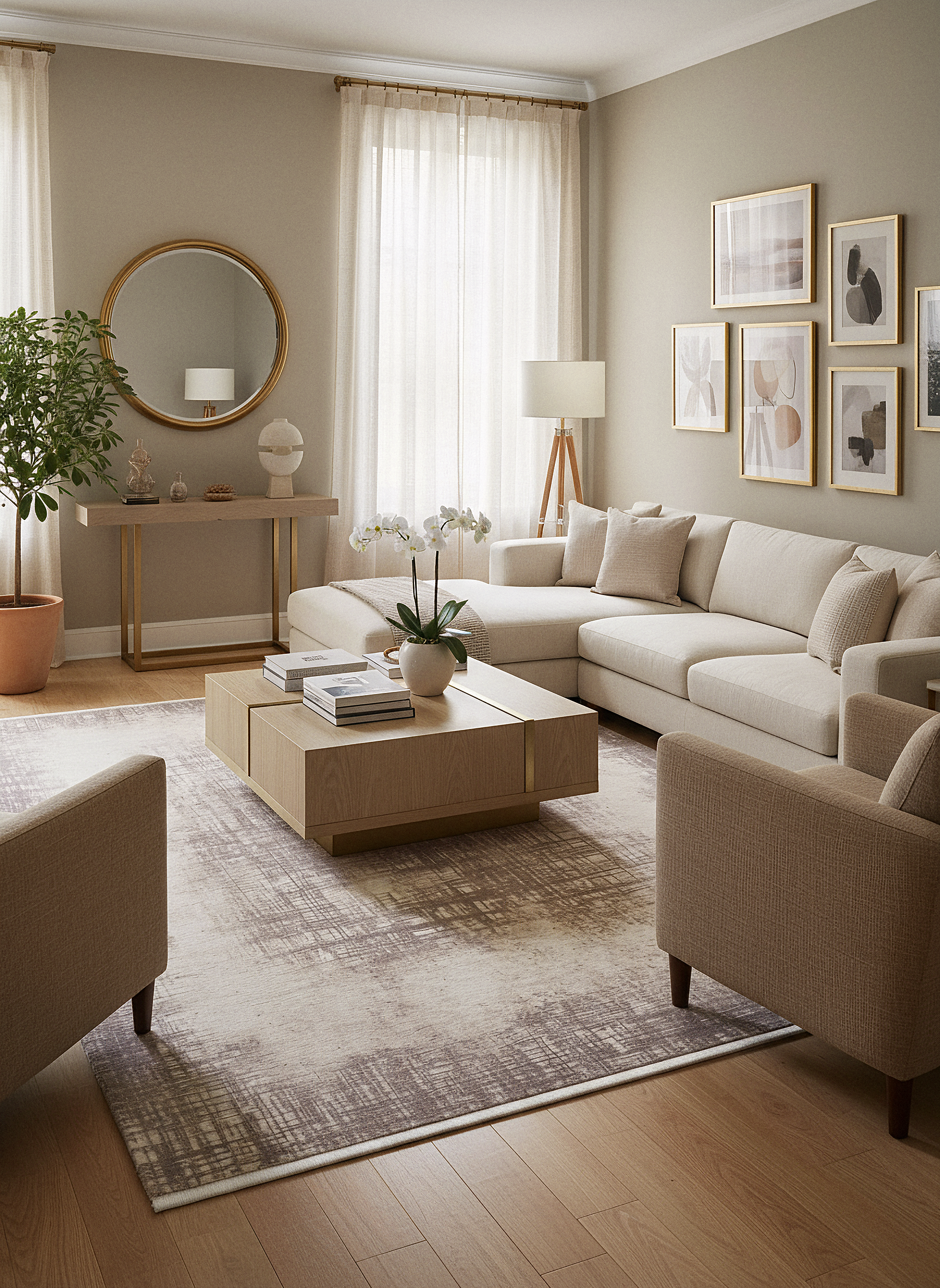 PRATO T-PR05 KREM Akrilik Viskon Sık Dokuma Salon Koridor Mutfak Halısı