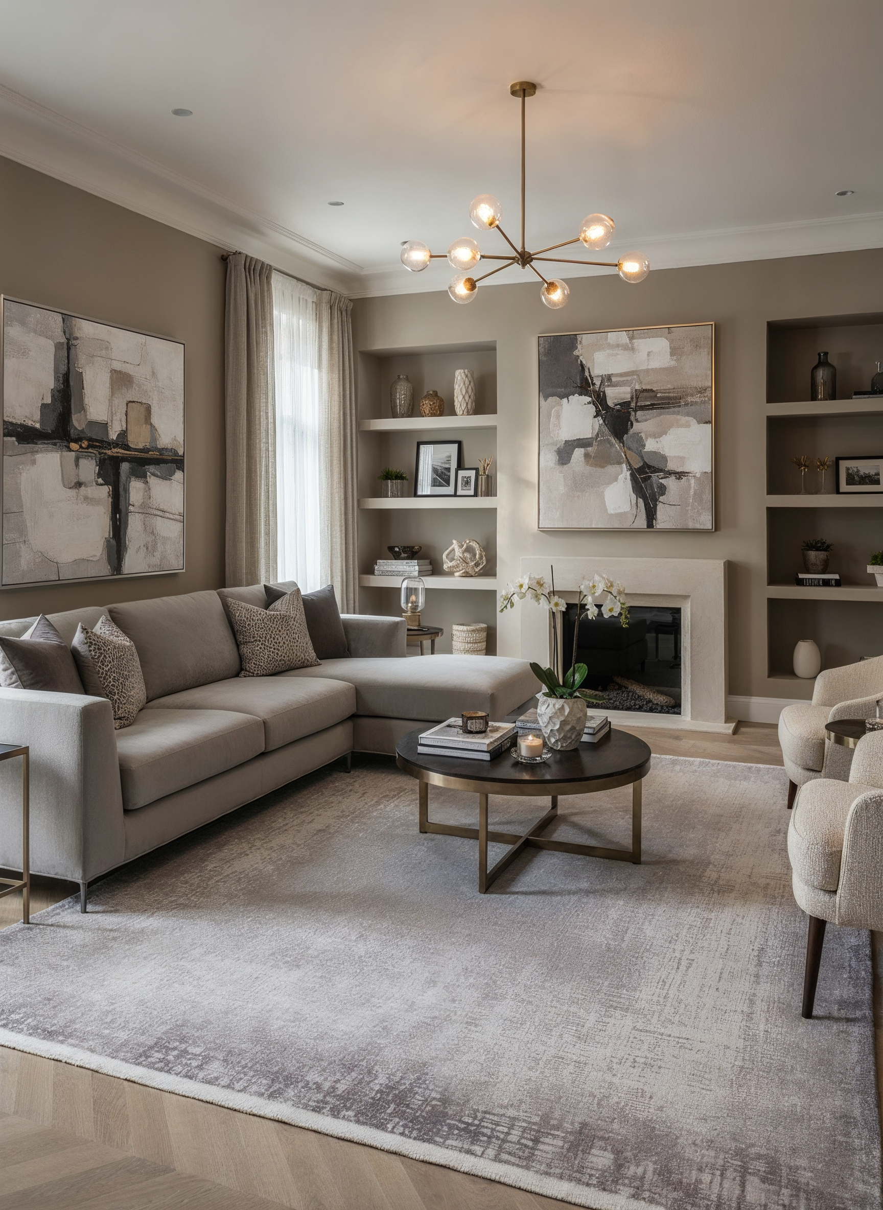 PRATO T-PR06 GRİ Akrilik Viskon Sık Dokuma Salon Koridor Mutfak Halısı