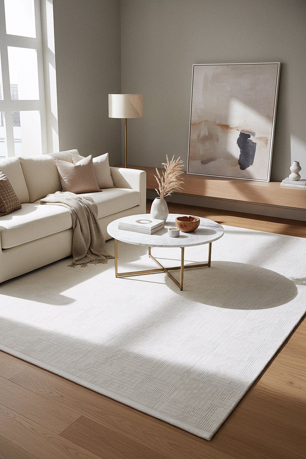 PRATO T-PR08 GRİ Akrilik Viskon Sık Dokuma Salon Koridor Mutfak Halısı