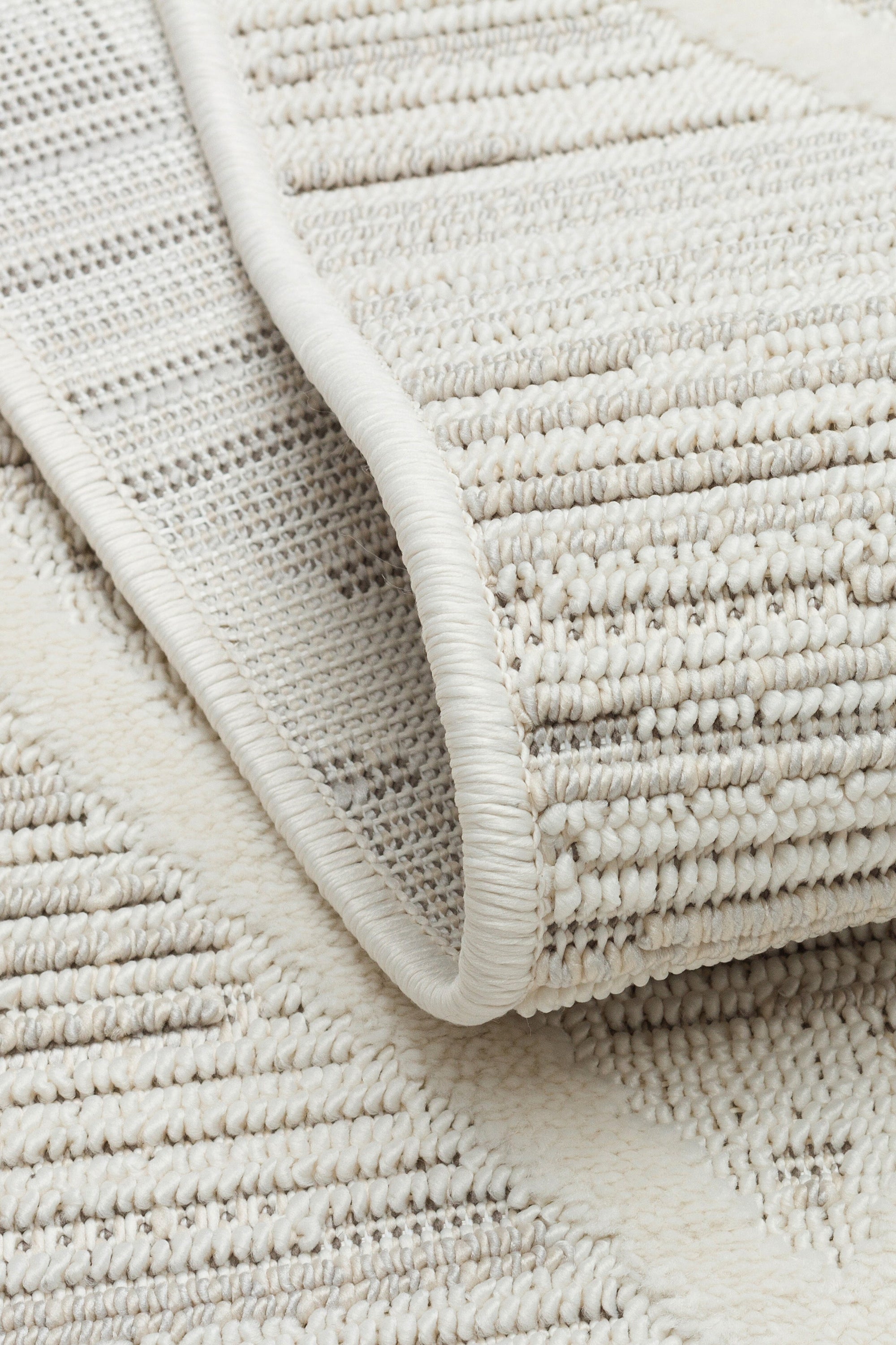 İCON T-PE04-KREM Modern Geometrik Desenli Salon Koridor Mutfak Halısı