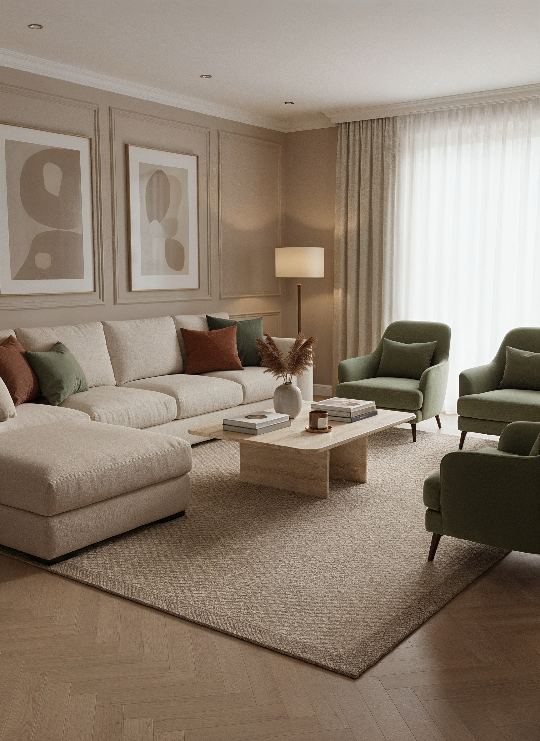 SİSAL EXTRA - VN02 Vizon Extra Kalın Jüt Hasır Dokulu Doğal Salon Mutfak Koridor Balkon Halısı