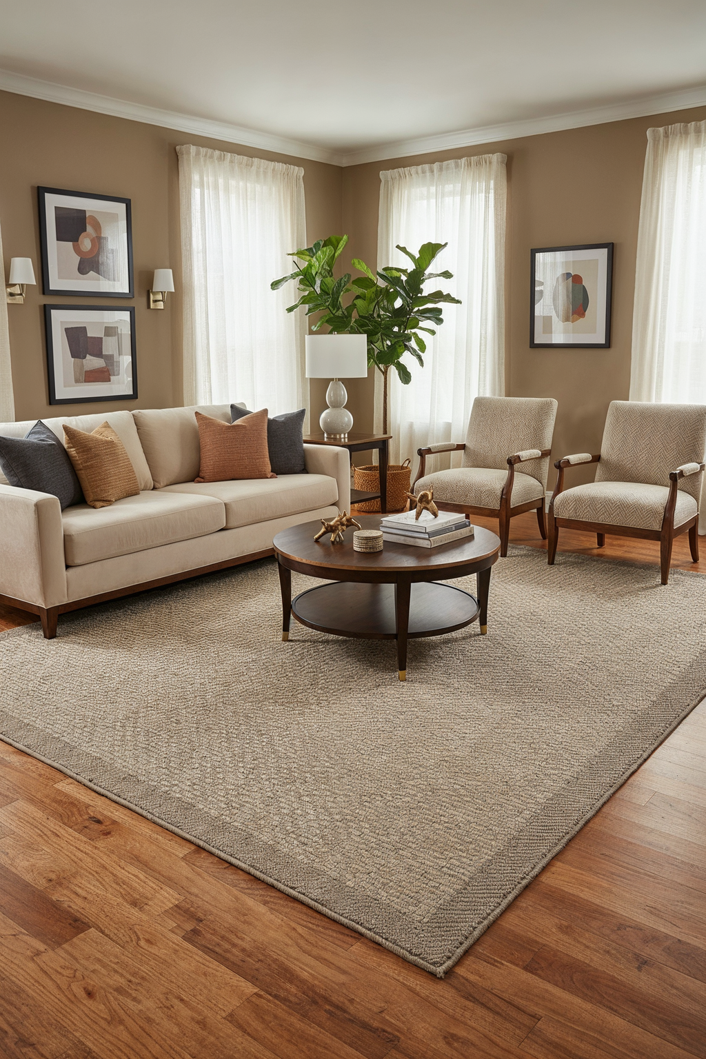 SİSAL EXTRA - VN02 Vizon Extra Kalın Jüt Hasır Dokulu Doğal Salon Mutfak Koridor Balkon Halısı