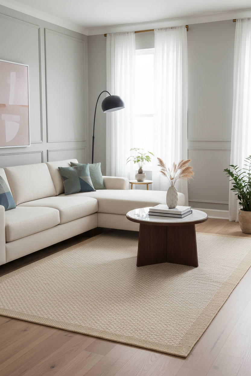 SİSAL EXTRA - VN03 NATURAL BEJ Extra Kalın Jüt Hasır Dokulu Doğal Salon Mutfak Koridor Balkon Halısı