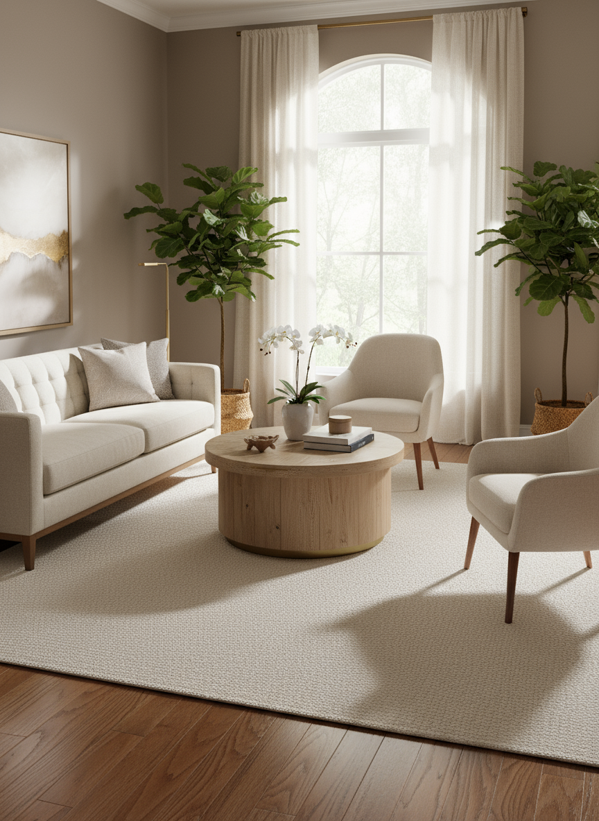 SİSAL EXTRA - VN05 KREM Extra Kalın Jüt Hasır Dokulu Doğal Salon Mutfak Koridor Balkon Halısı