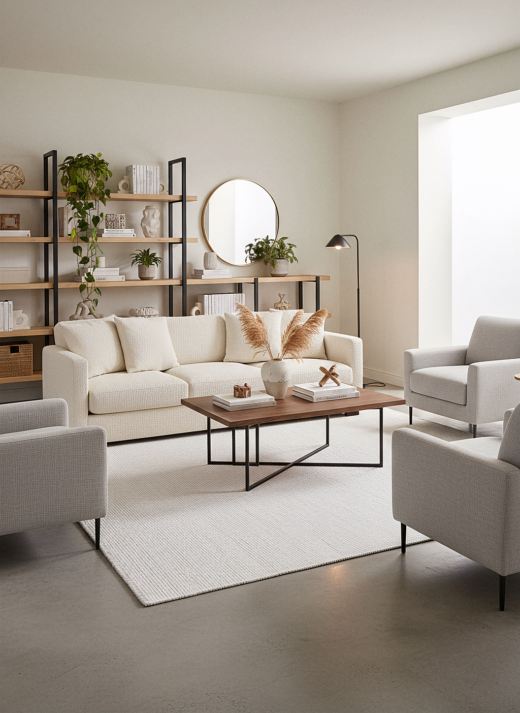 ŞÖNİL EXTRA - GRİ Extra Kalın Kaymaz Taban İskandinav Desenli Salon Koridor Mutfak Şönil Dokuma Halı