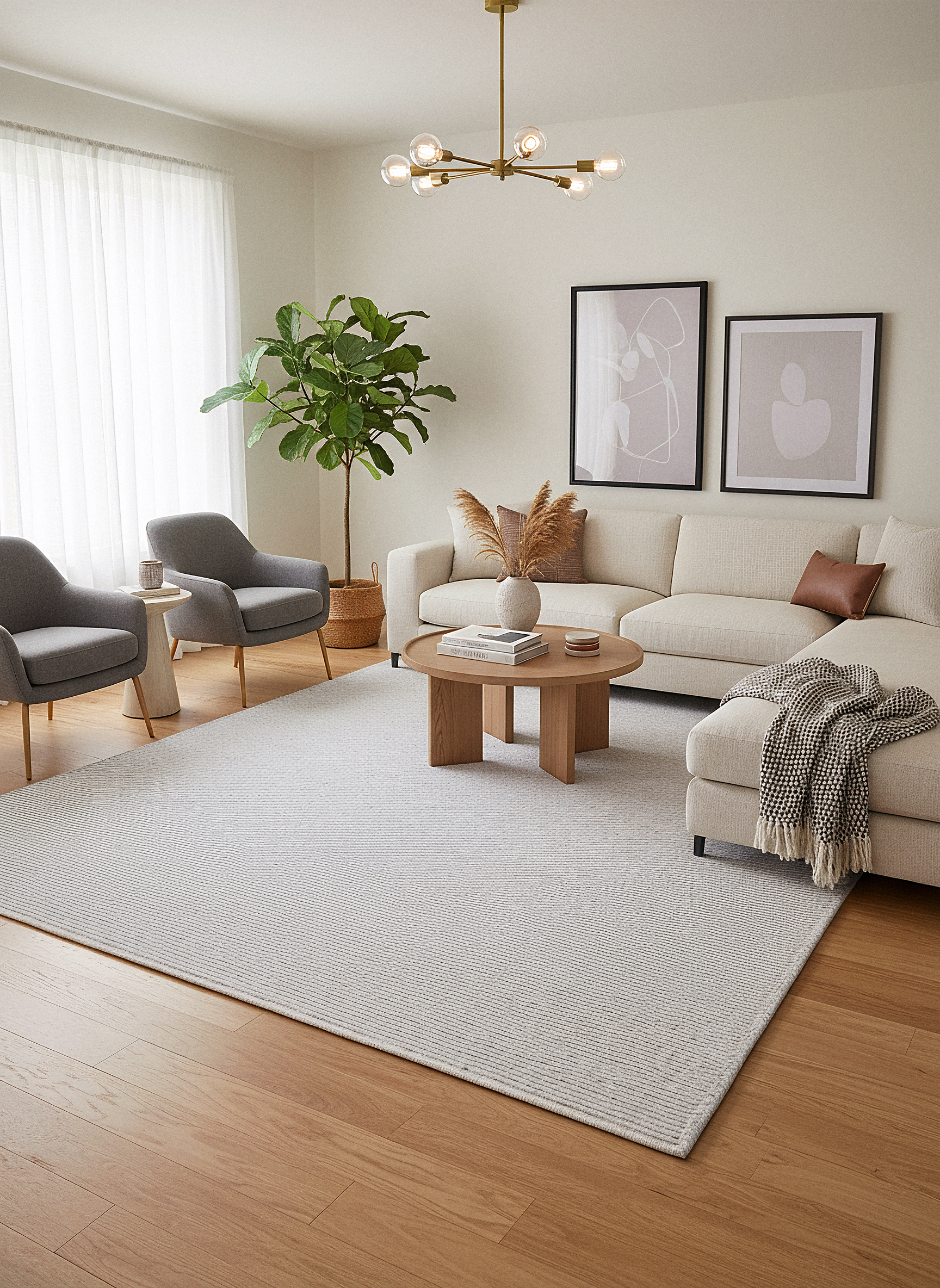 ŞÖNİL EXTRA - GRİ Extra Kalın Kaymaz Taban İskandinav Desenli Salon Koridor Mutfak Şönil Dokuma Halı