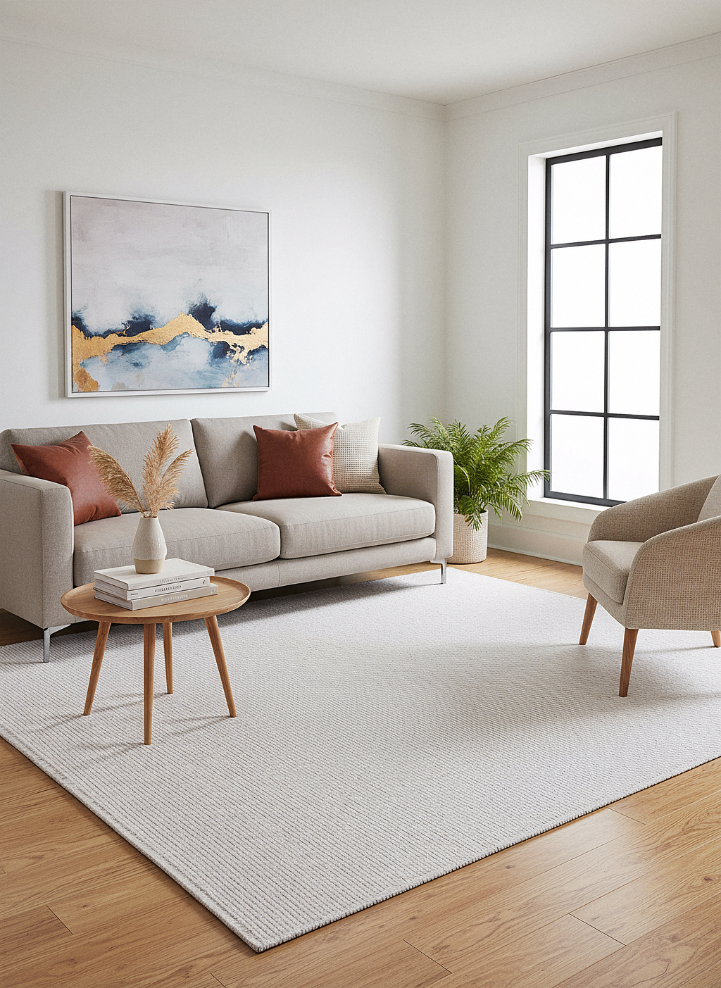 ŞÖNİL EXTRA - GRİ Extra Kalın Kaymaz Taban İskandinav Desenli Salon Koridor Mutfak Şönil Dokuma Halı