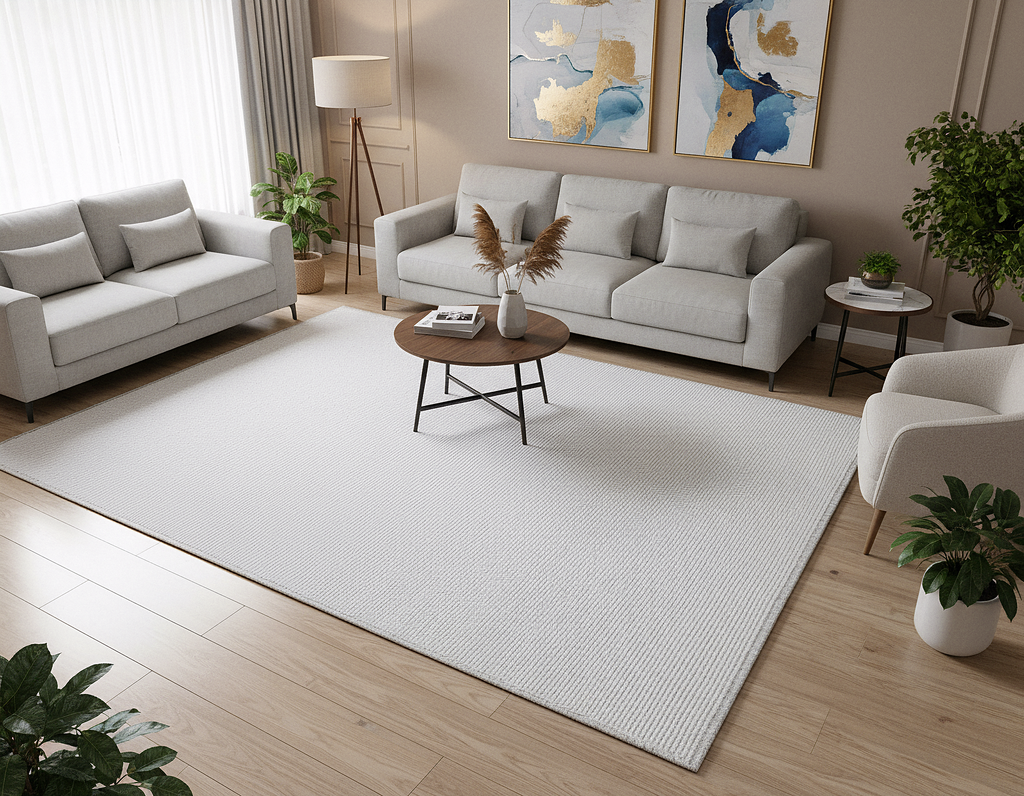 ŞÖNİL EXTRA - GRİ Extra Kalın Kaymaz Taban İskandinav Desenli Salon Koridor Mutfak Şönil Dokuma Halı