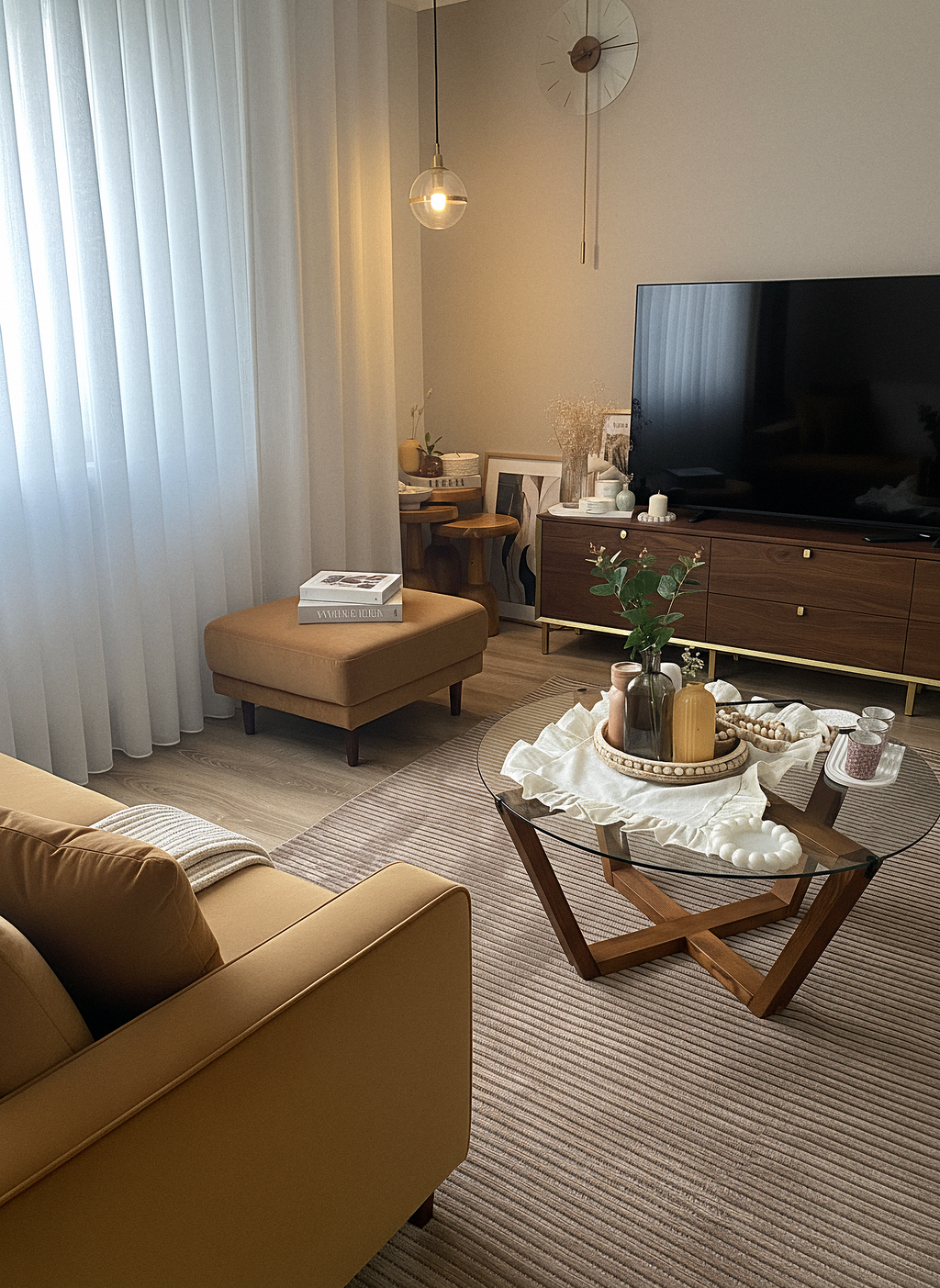 ŞÖNİL LİDYA - VİZON Makinede Yıkanabilir İskandinav Desenli Salon Koridor Mutfak Şönil Dokuma Halı