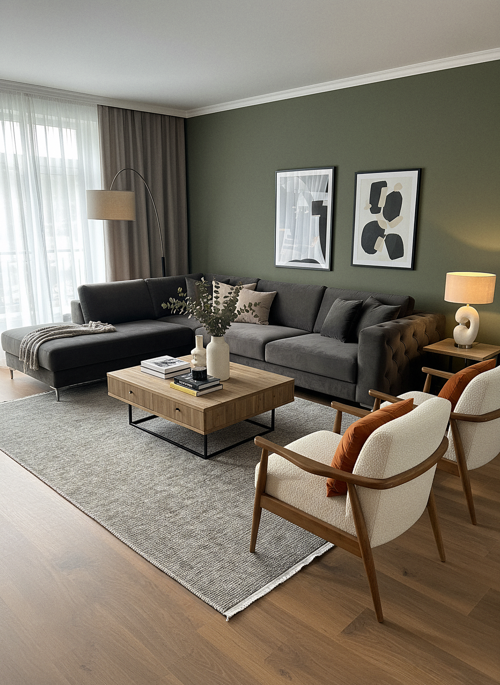 ŞÖNİL SUDE-GRİ Makinede Yıkanabilir Modern Sade Desenli Salon Koridor Mutfak Şönil Dokuma Halı