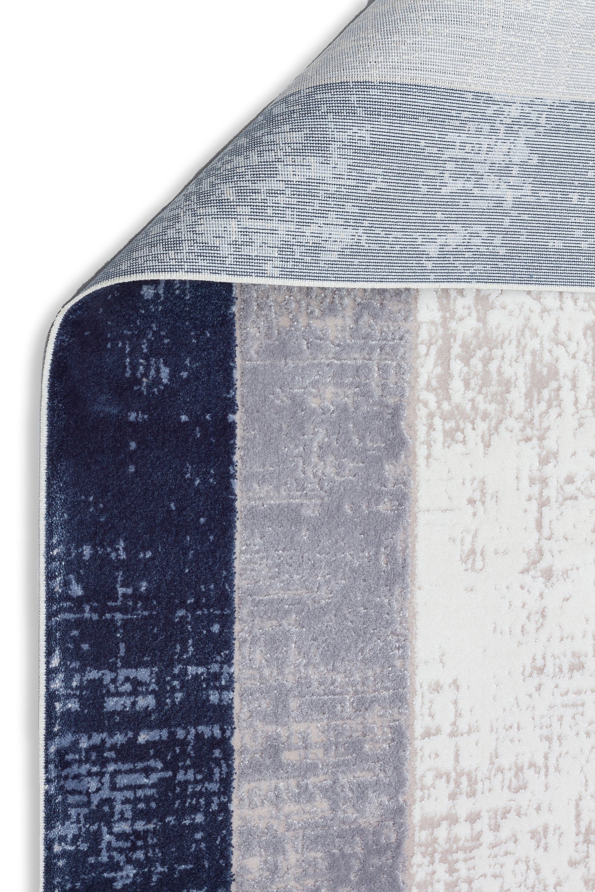 VERONA-49T-MAVİ/GRİ Yumuşak Sık Pamuk Dokuma Taban Salon Koridor Mutfak Halısı