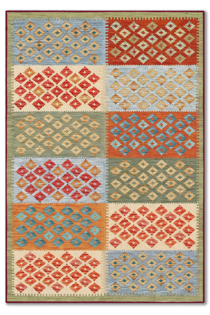 yıkanabilir kaymaz taban şönil dokuma halı 80x150 renkli