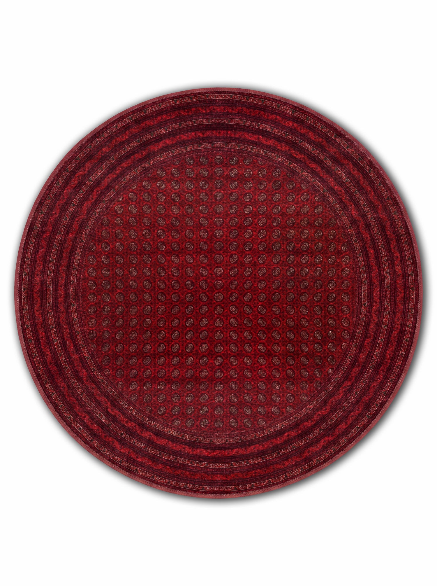 yıkanabilir kaymaz taban şönil dokuma halı 140x200 kirmizi; siyah