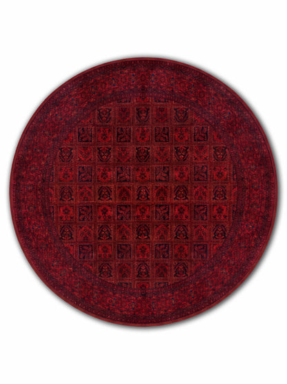 yıkanabilir kaymaz taban şönil dokuma halı 140x200 kirmizi; siyah