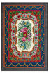 yıkanabilir kaymaz taban şönil dokuma halı 80x150 kirmizi; lacivert; renkli