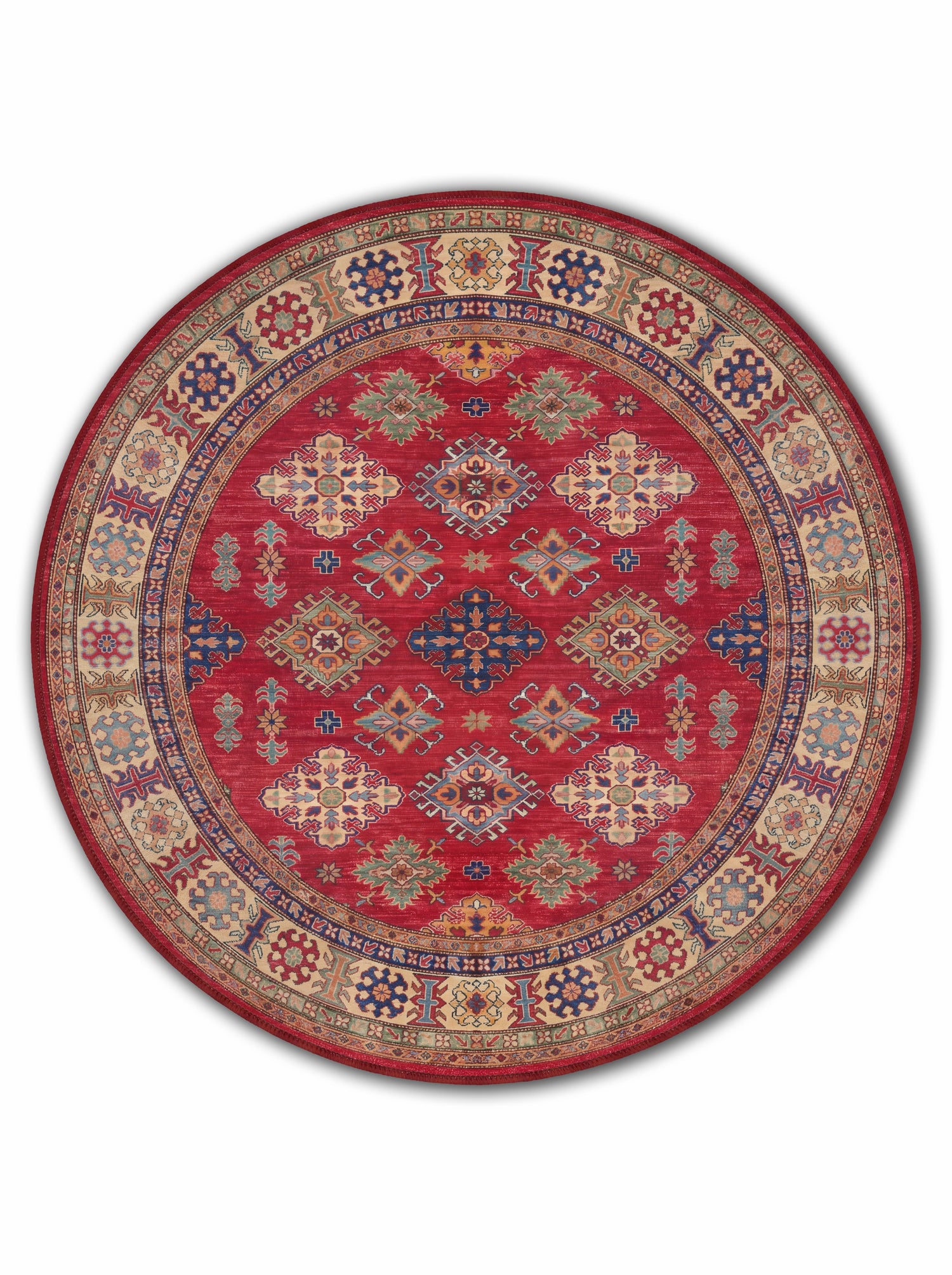 yıkanabilir kaymaz taban şönil dokuma halı 140x200 kirmizi; renkli