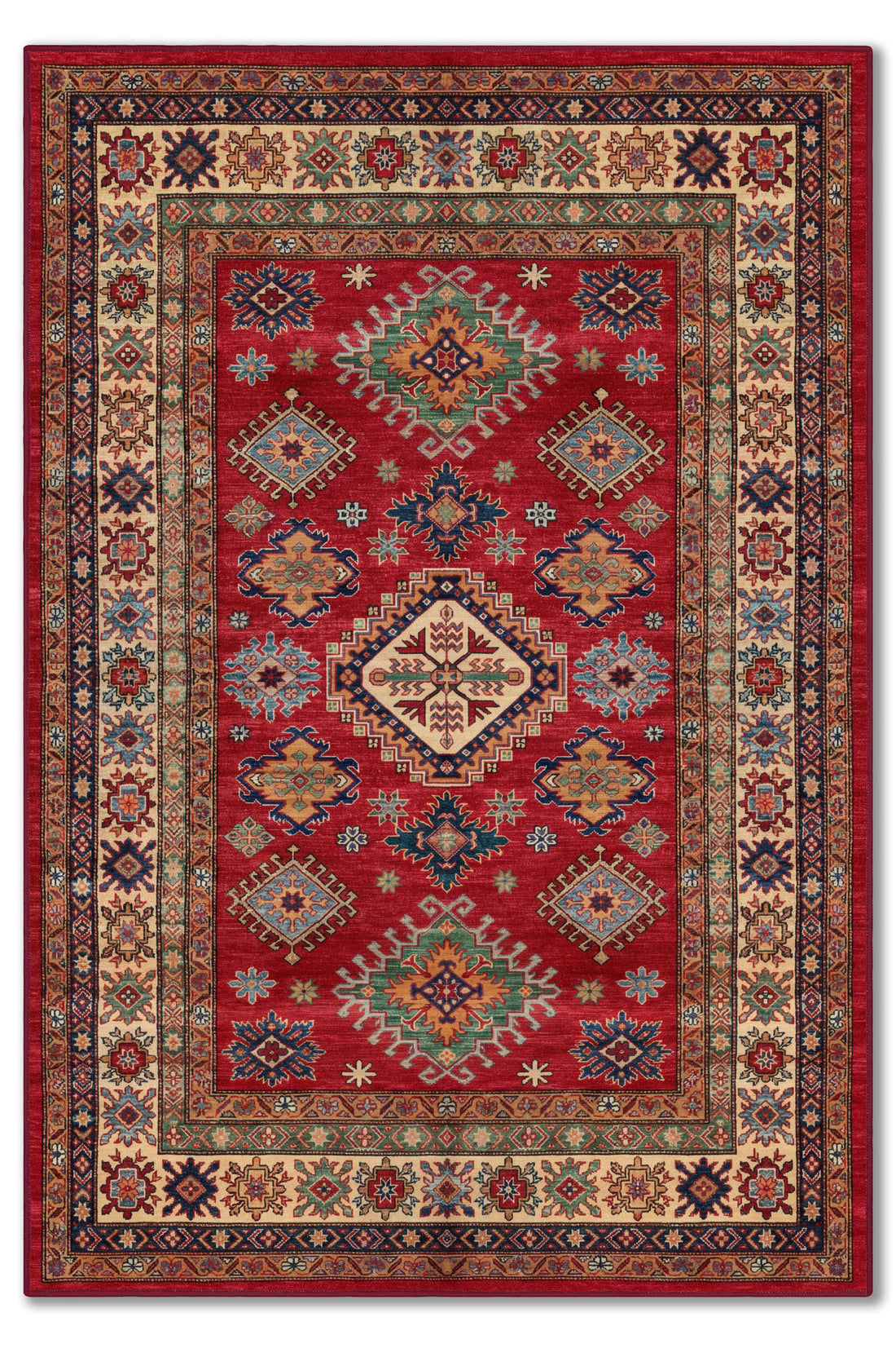 yıkanabilir kaymaz taban şönil dokuma halı 80x150 kirmizi; renkli