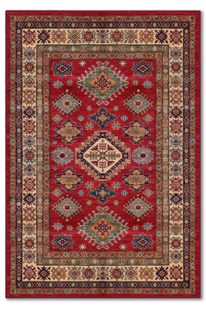 yıkanabilir kaymaz taban şönil dokuma halı 80x150 kirmizi; renkli