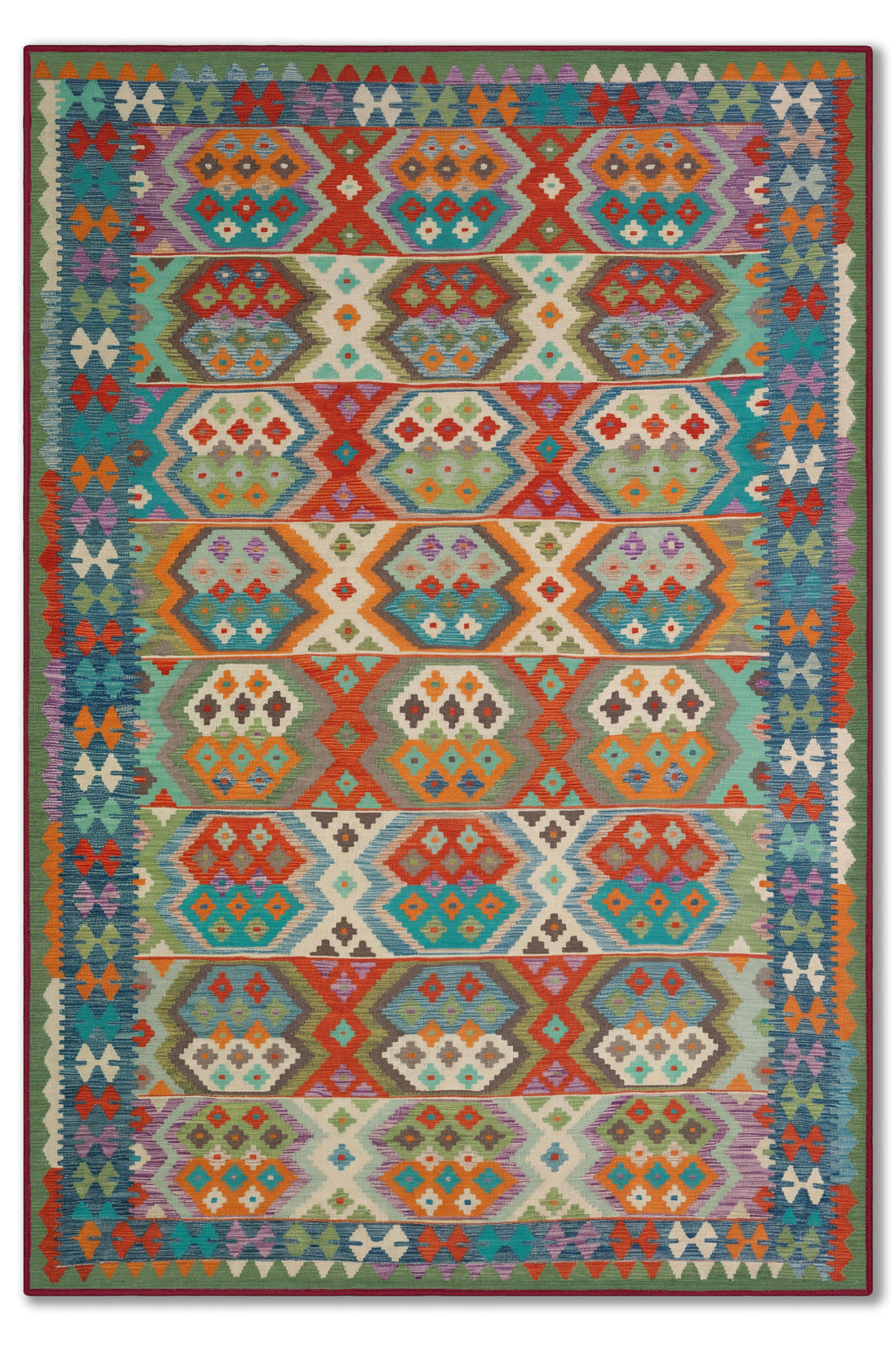 yıkanabilir kaymaz taban şönil dokuma halı 80x150 renkli