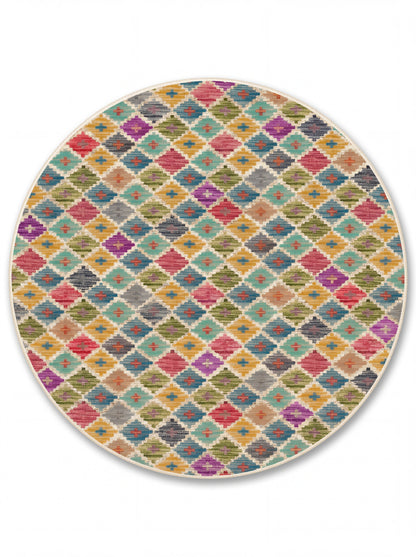 yıkanabilir kaymaz taban şönil dokuma halı 140x200 renkli