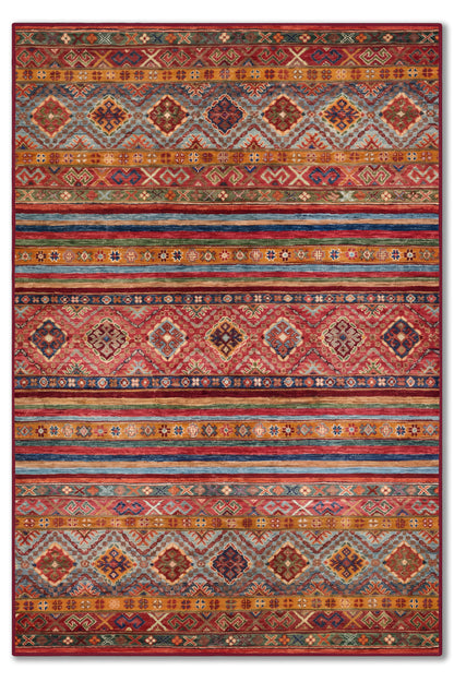 yıkanabilir kaymaz taban şönil dokuma halı 80x150 kirmizi; turuncu; renkli