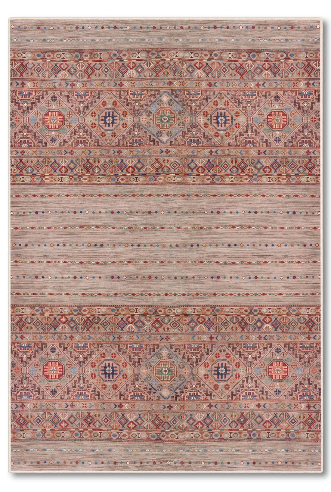 yıkanabilir kaymaz taban şönil dokuma halı 80x150 kahverengi; renkli