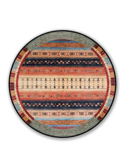 yıkanabilir kaymaz taban şönil dokuma halı 140x200 yesil; kirmizi; renkli