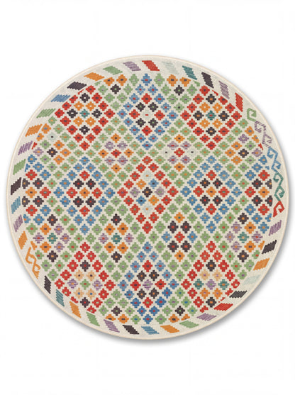 yıkanabilir kaymaz taban şönil dokuma halı 140x200 renkli