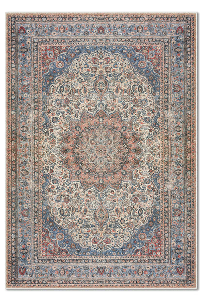 ARTE VN088 Vintage Klasik Desenli Renkli Dekoratif Salon Mutfak Koridor Halısı