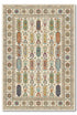 yıkanabilir kaymaz taban şönil dokuma halı 80x150 krem; renkli