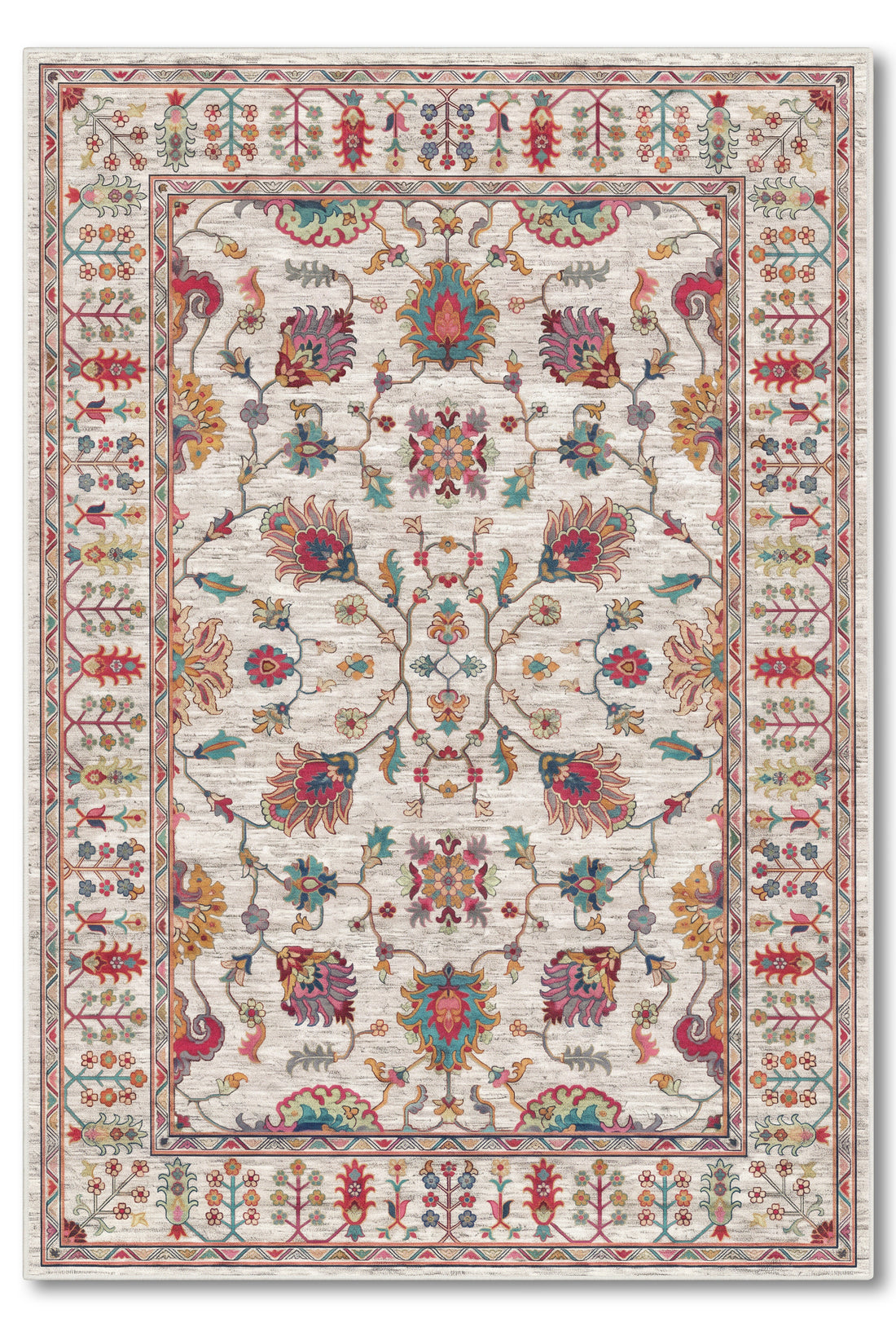 yıkanabilir kaymaz taban şönil dokuma halı 80x150 gri; renkli