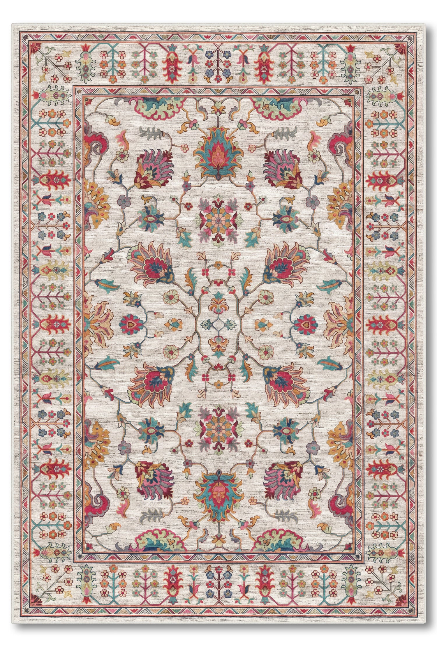 yıkanabilir kaymaz taban şönil dokuma halı 80x150 gri; renkli