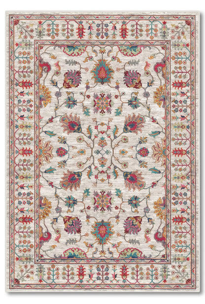 yıkanabilir kaymaz taban şönil dokuma halı 80x150 gri; renkli