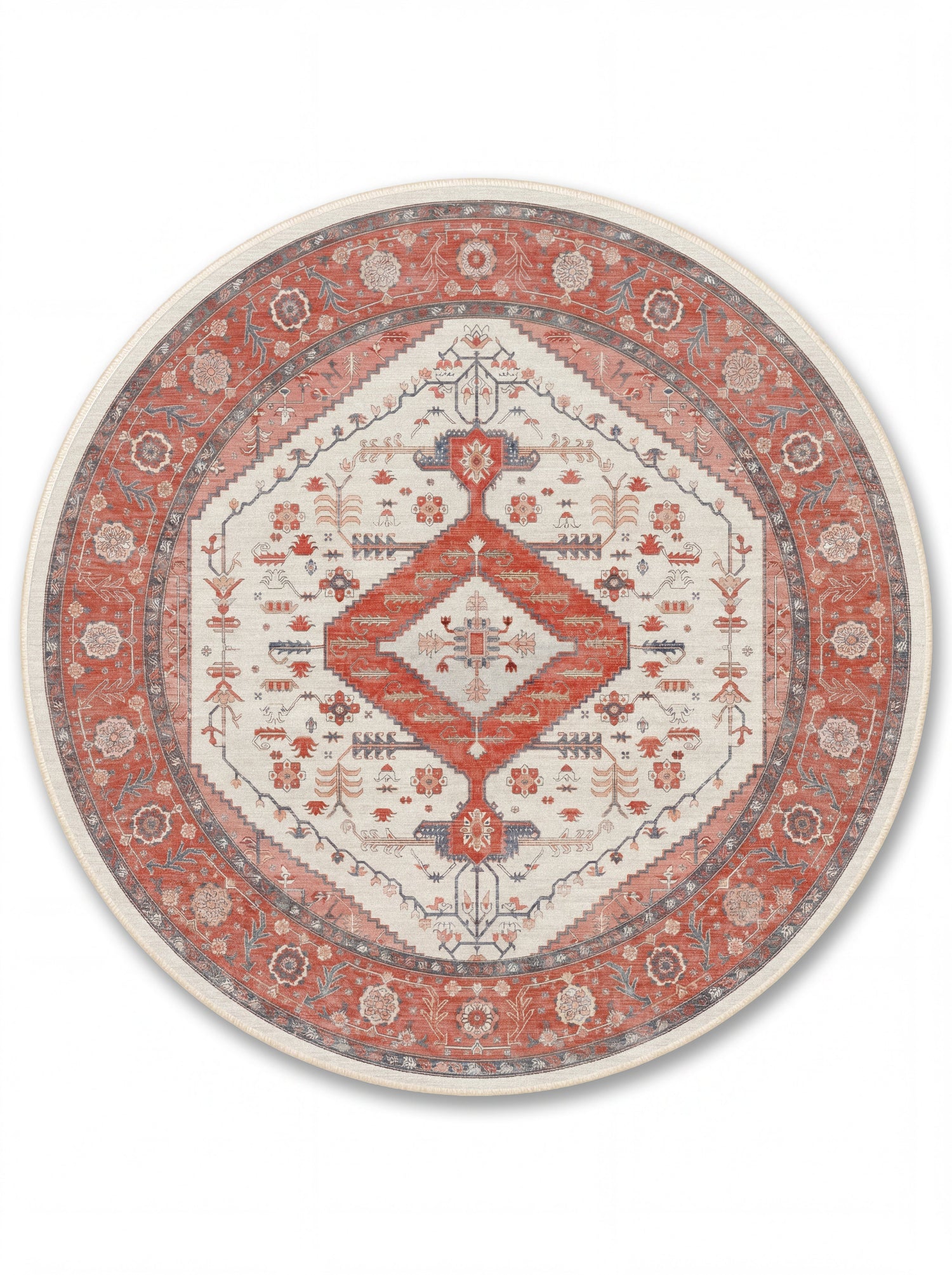 yıkanabilir kaymaz taban şönil dokuma halı 140x200 kirmizi; gul-kurusu