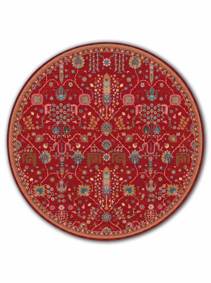 yıkanabilir kaymaz taban şönil dokuma halı 140x200 kirmizi; renkli
