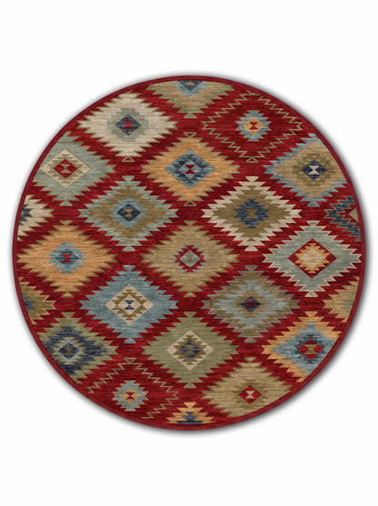 yıkanabilir kaymaz taban şönil dokuma halı 140x200 kirmizi; renkli